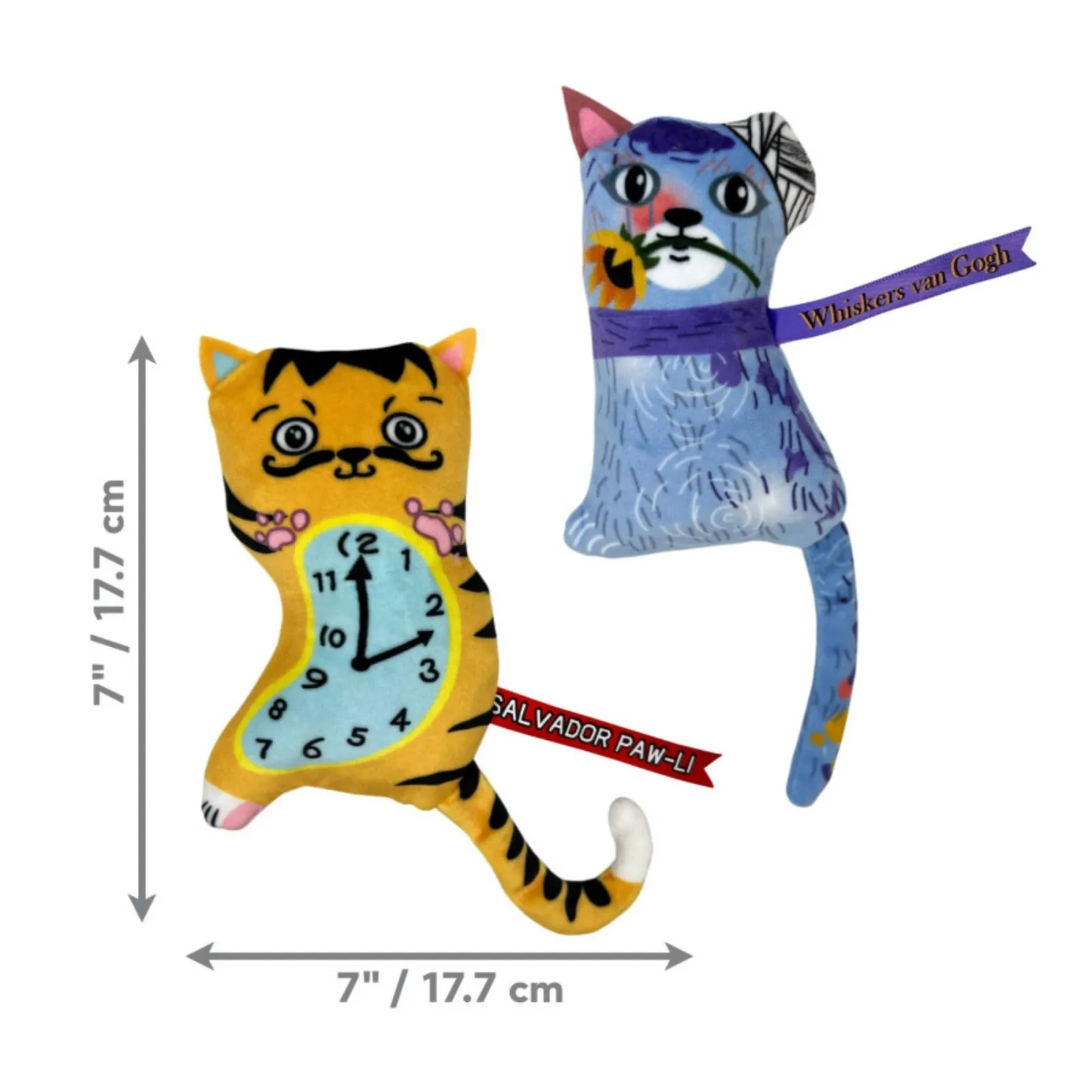 KONG Artz Catnip Cat Toy Salvador PawLi Whiskers van Gogh, 2-Count - Image 2