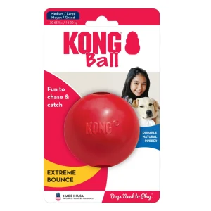 KONG Ball Dog Toy, Red Medium/Large