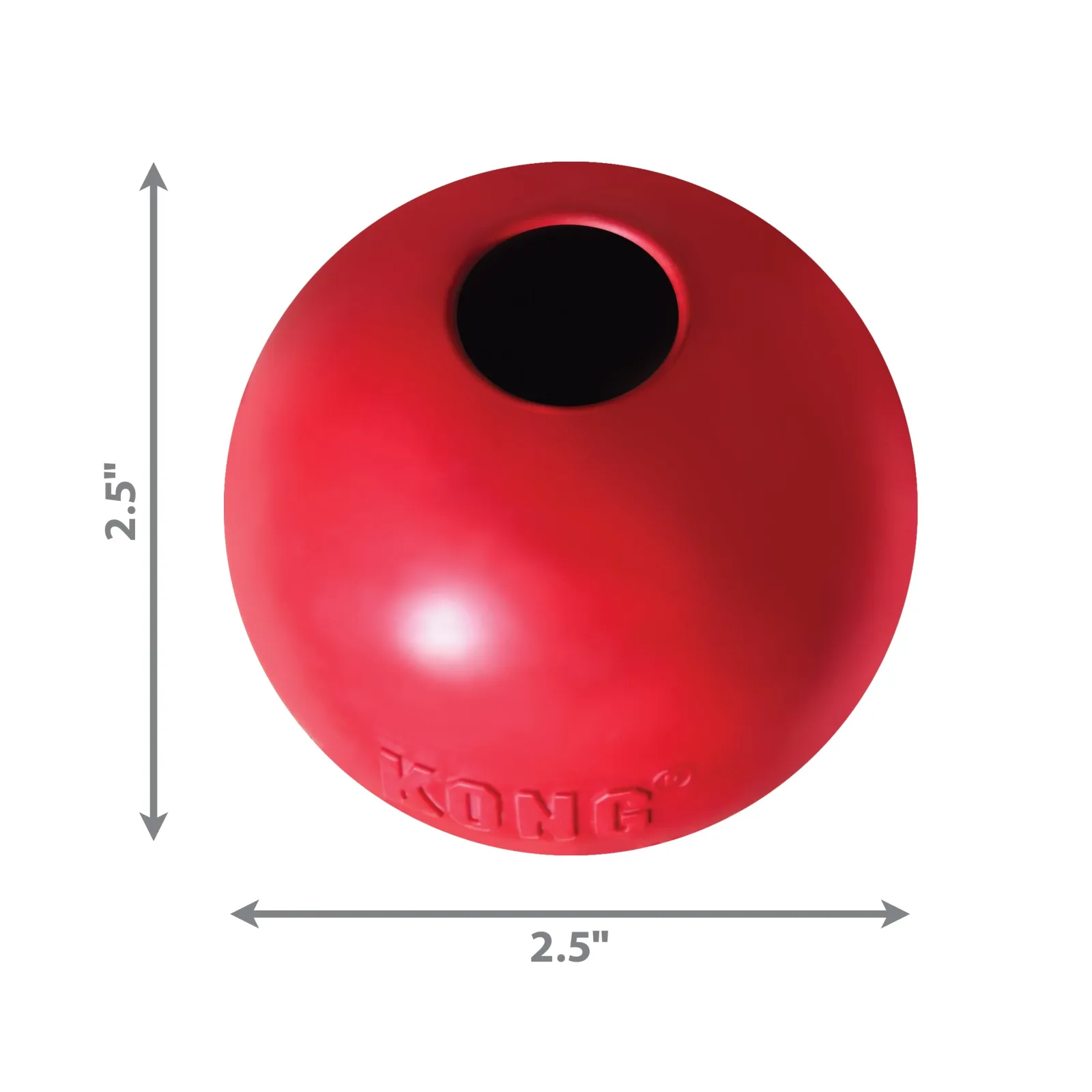 KONG Ball Dog Toy, Red Small - Image 2