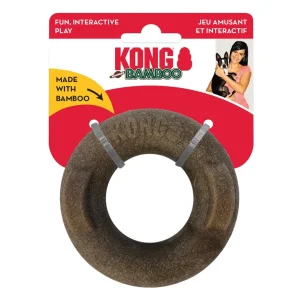 KONG Bamboo Rockerz Ring Chew Dog Toy for Small Dogs