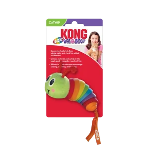KONG Bat-A-Bout Clackz Caterpillar Cat Toy