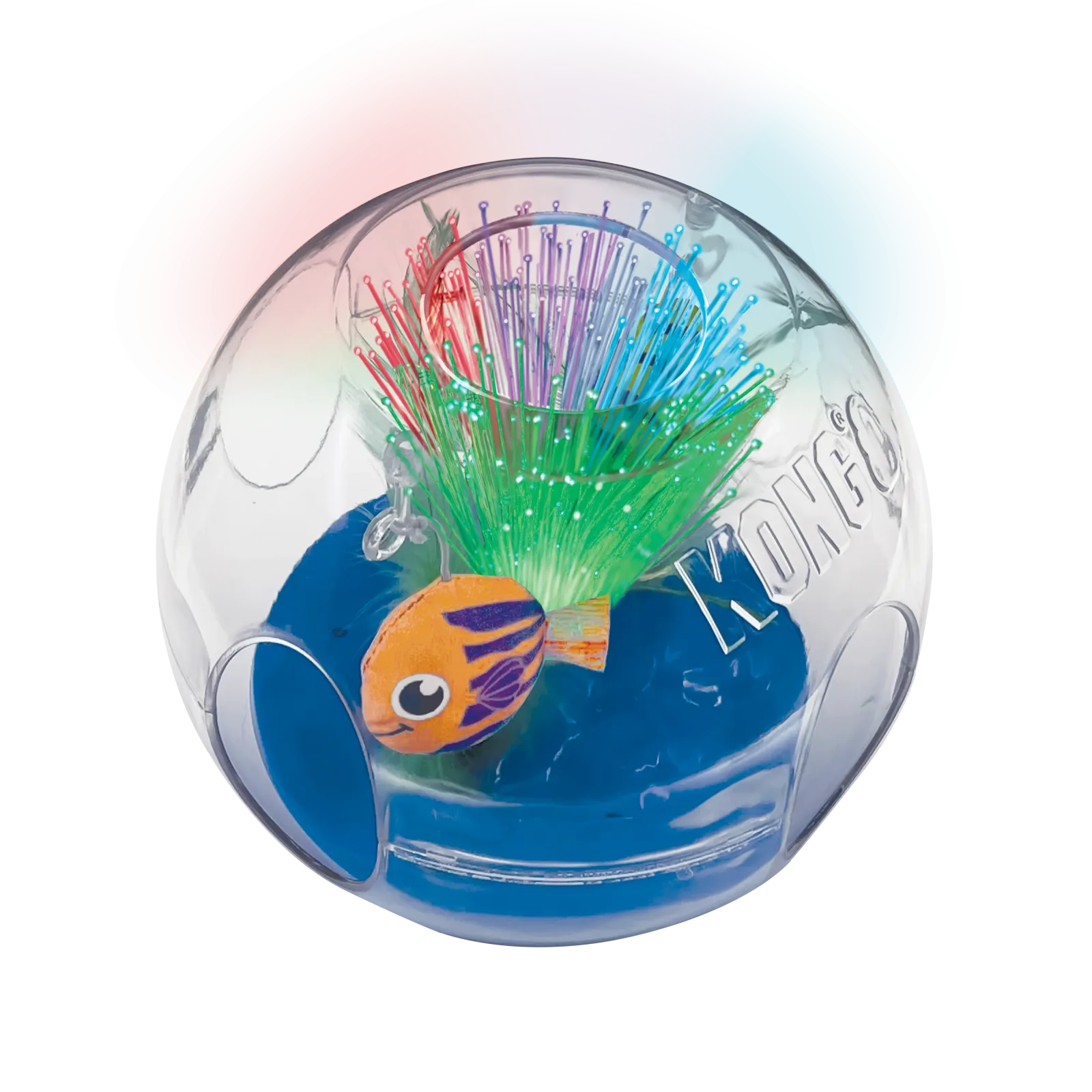 KONG Bat-A-Bout Glow Aquarium Cat Toy Medium - Image 2