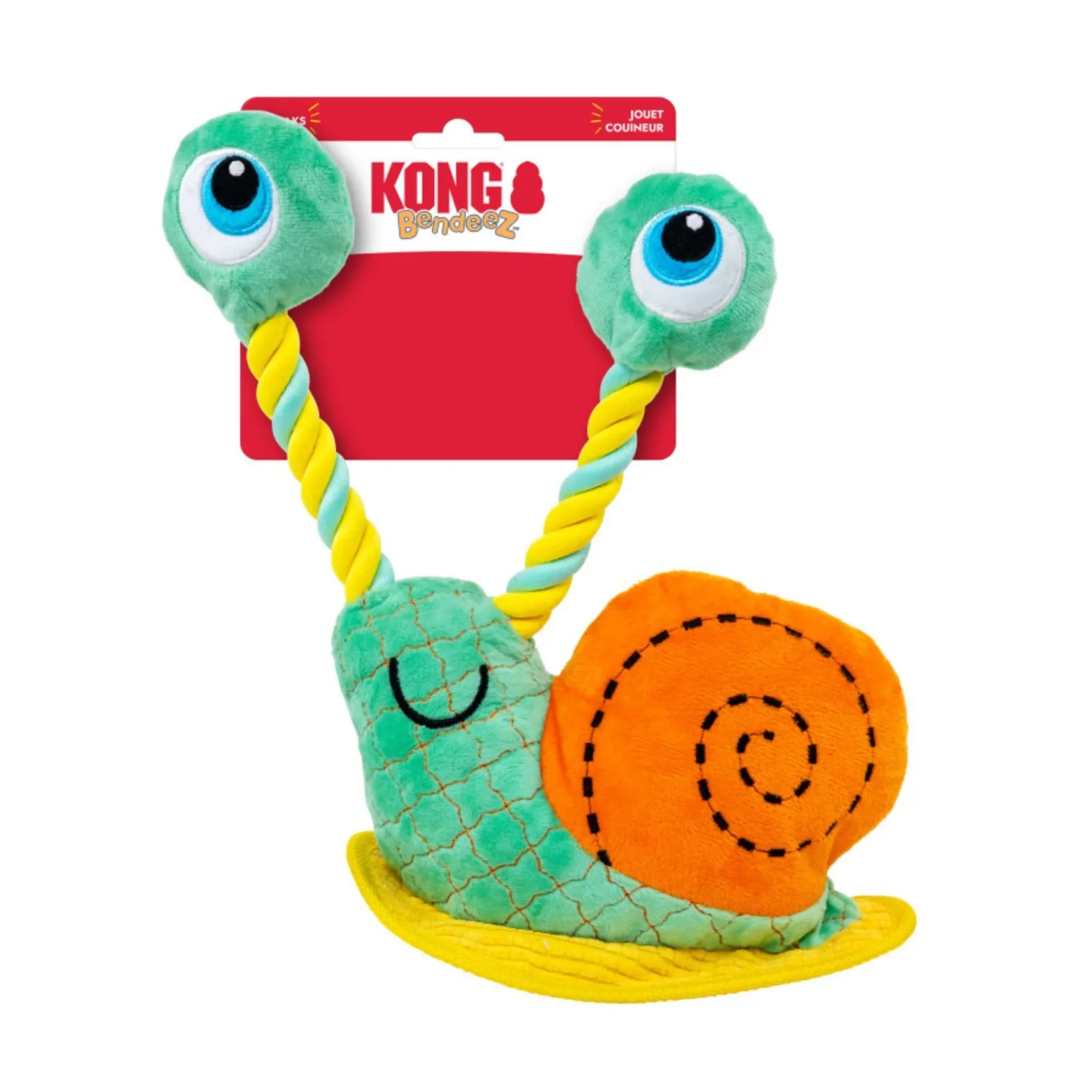 KONG Bendeez Dog Toy Snail, Large