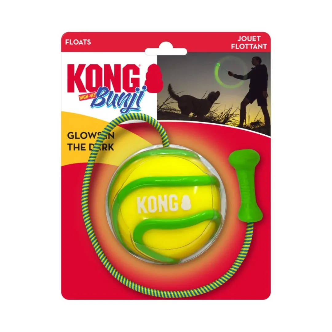 KONG Bunji HighViz Ball Dog Toy Assorted, Large
