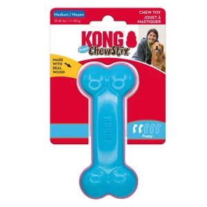 KONG ChewStix Puppy Curved Bone Dog Toy, Medium, 2-Count