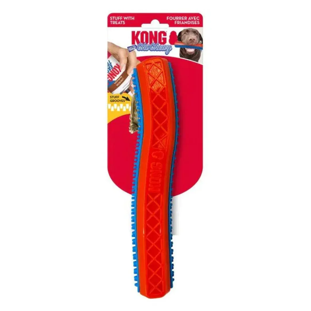 KONG ChiChewy Zippz Dog Toy Stick - Treat Paste Chew & Fetch Toy, Large