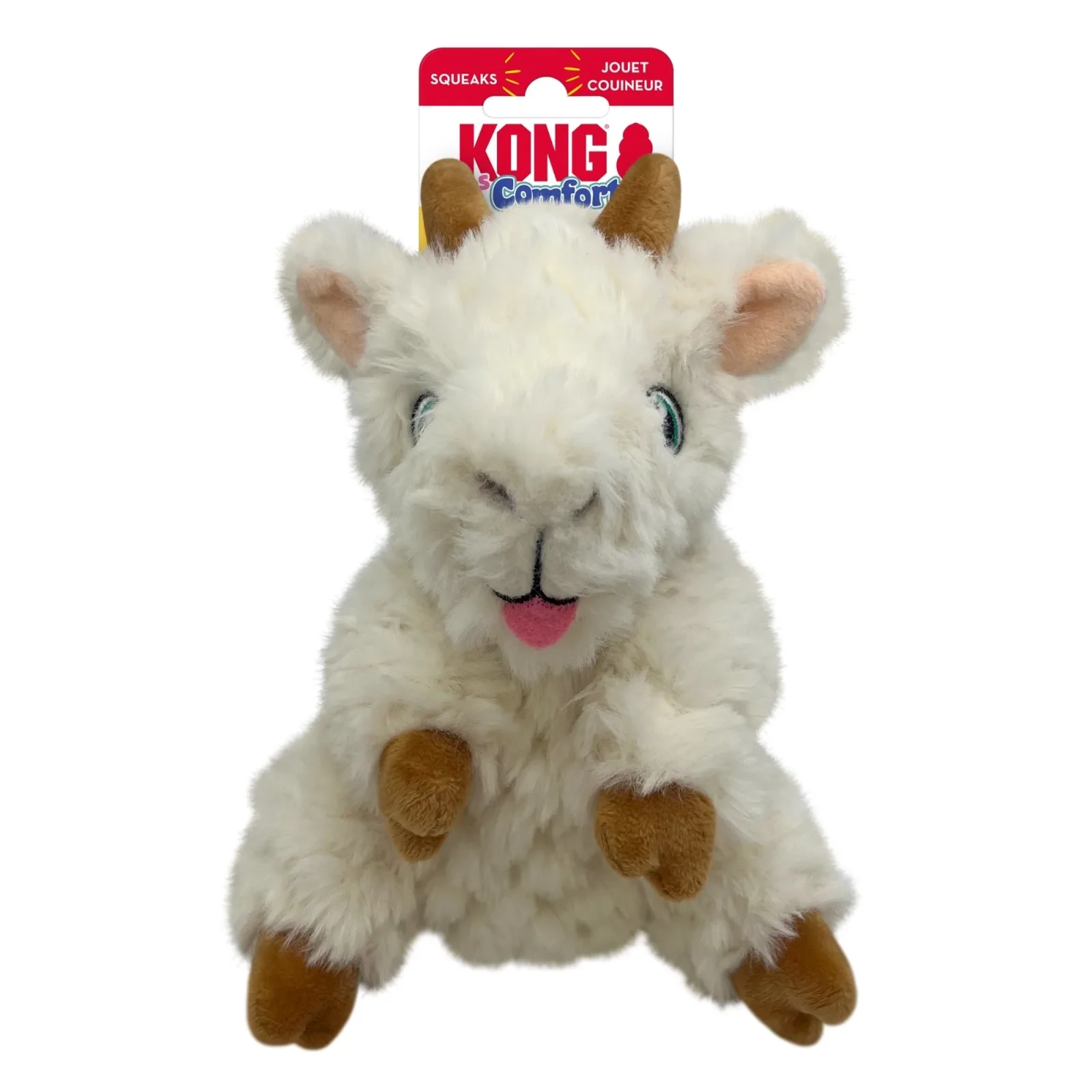 KONG Comfort Tykes Dog Toy Goat, Small, 2-Count