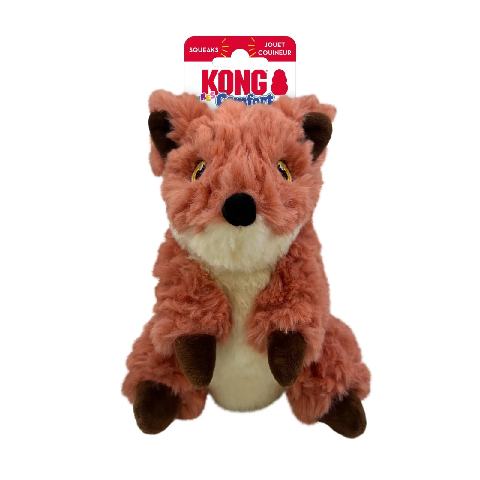 KONG Comfort Tykes Fox Plush Dog Toy Small