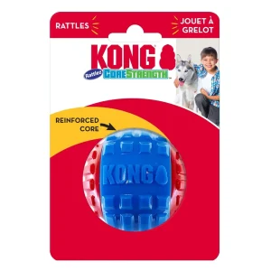 KONG CoreStrength Rattlez Dog Toy Ball - Large