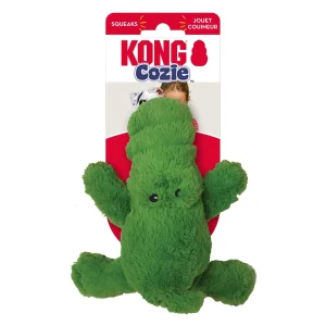 KONG Cozie Ali Alligator Plush Dog Toy, Green Small