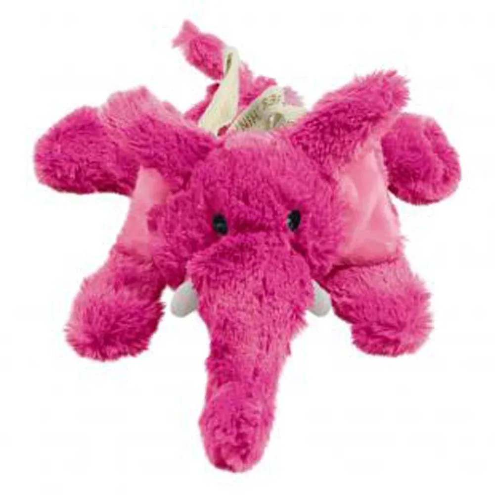 KONG Cozie Elmer Elephant Plush Dog Toy, Pink Medium - Image 2