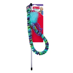 KONG Curlz Teaser Cat Toy Blue