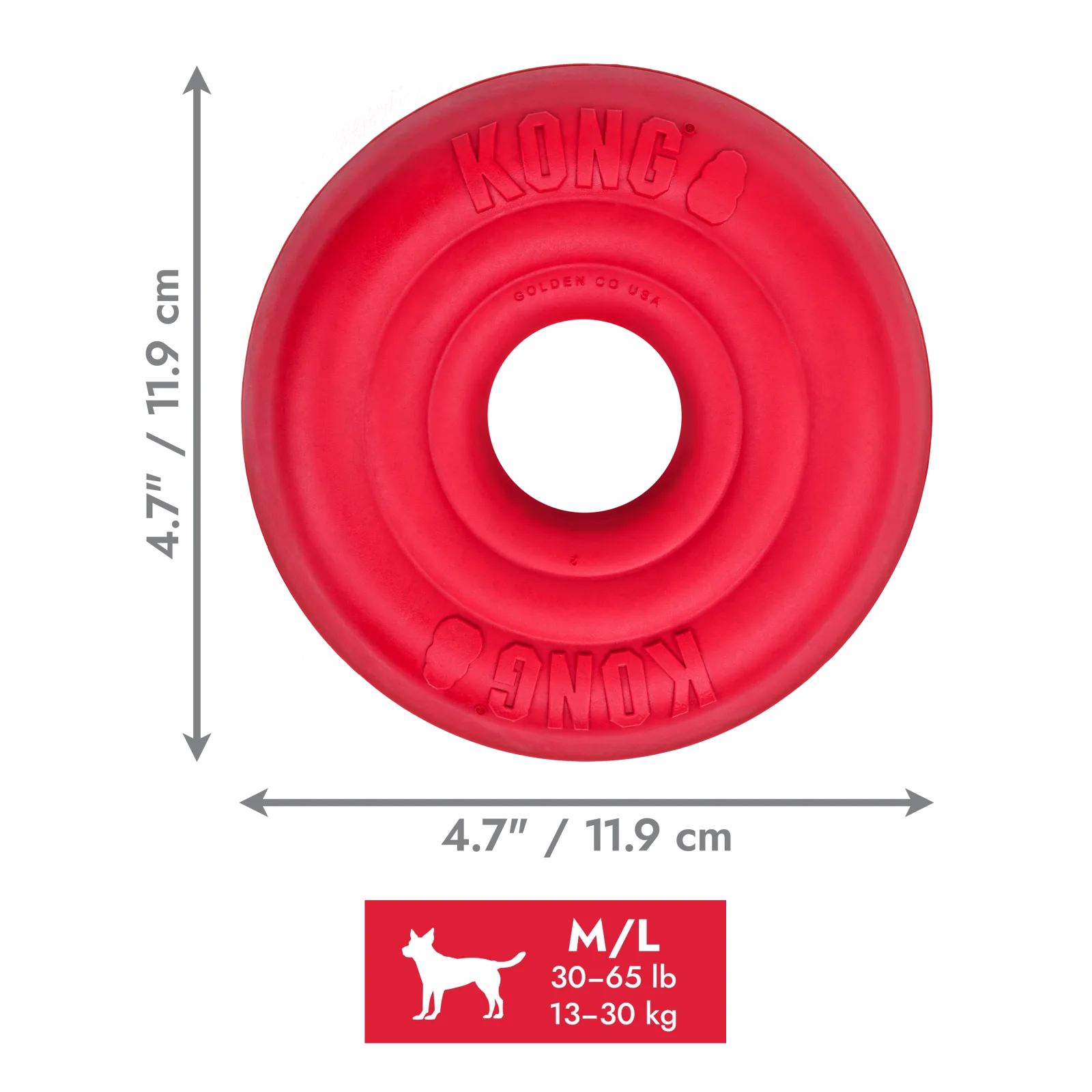 KONG Donut Dog Toy Medium/Large