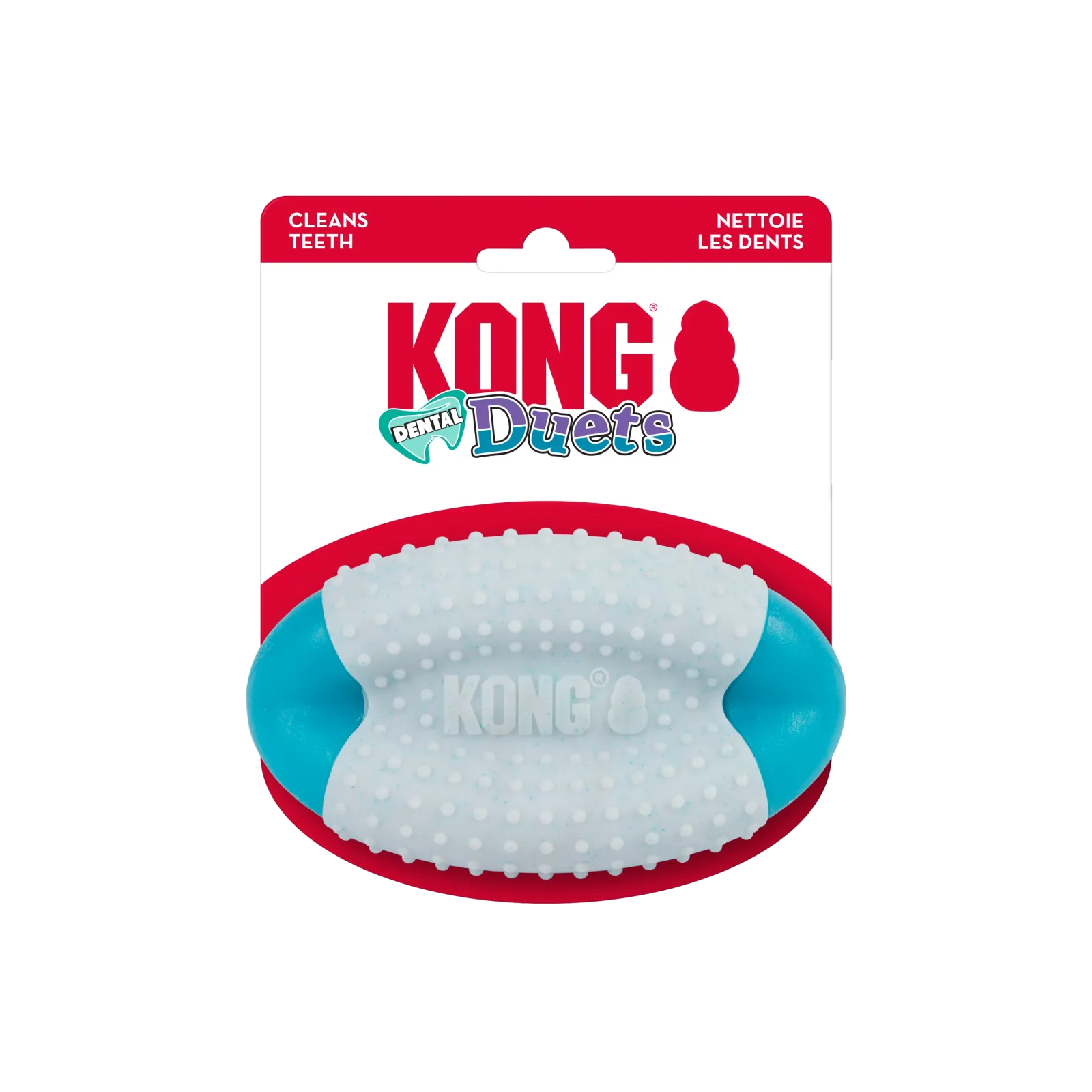 KONG Duets Dental Football Dog Toy Medium/Large
