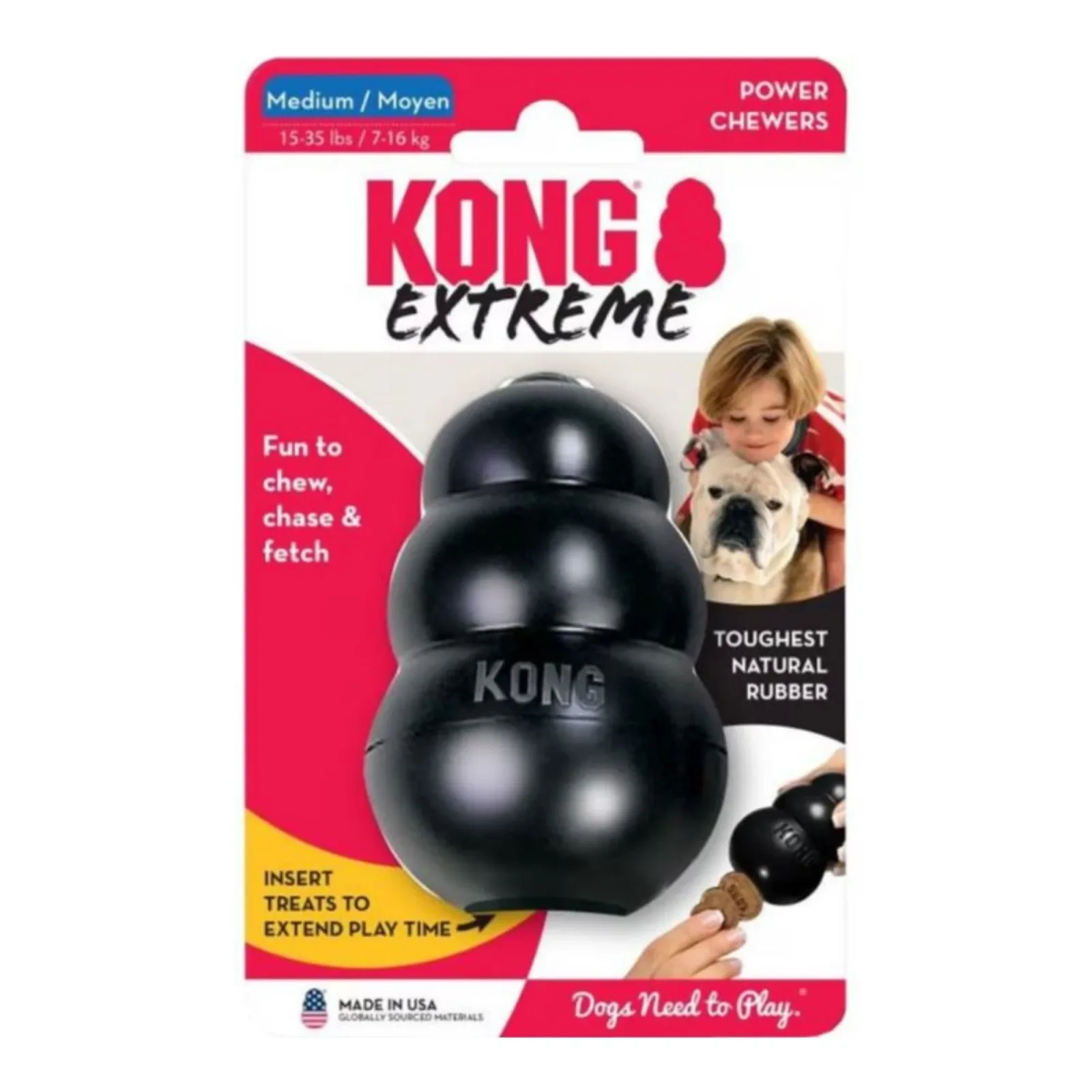 KONG Extreme Dog Toy, Black Medium