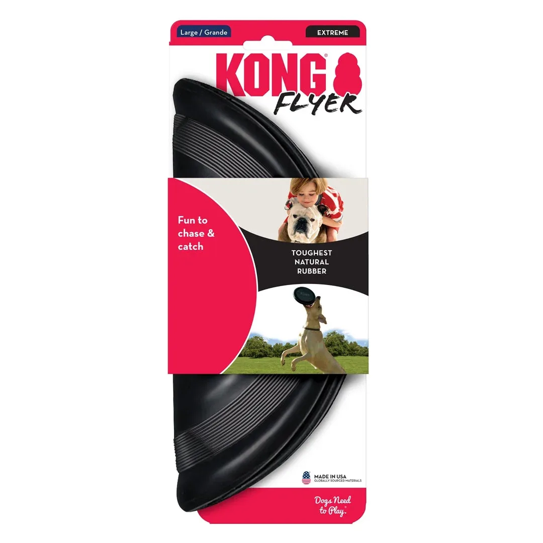 KONG Extreme Flyer Dog Toy, Black Large - Image 2