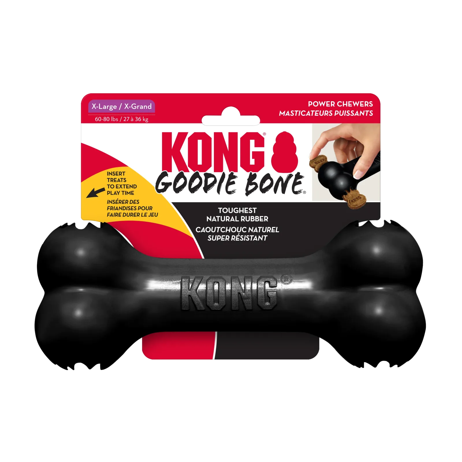 KONG Extreme Goodie Bone Dog Toy Black X-Large