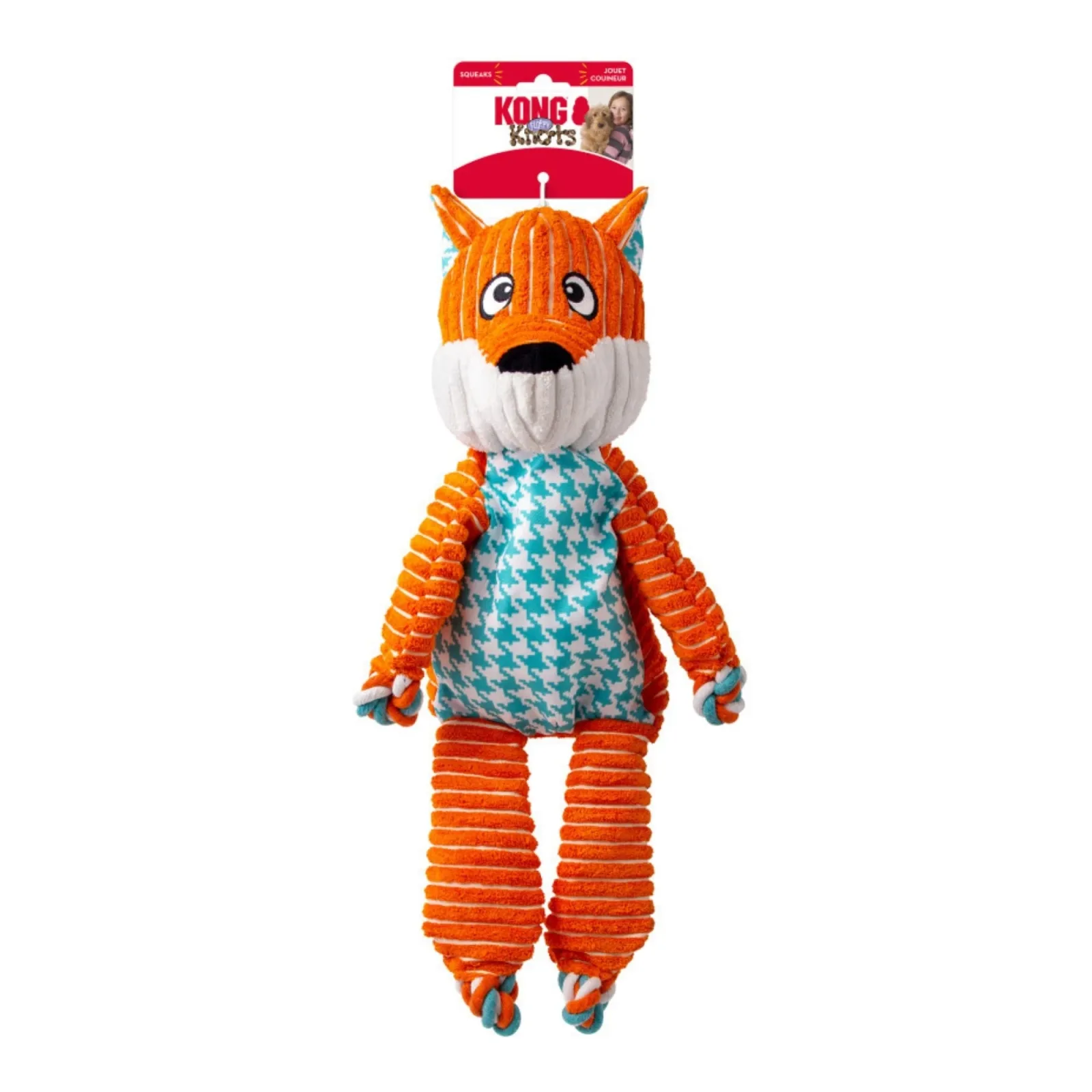 KONG Floppy Knots Dog Toy Fox, X-Large