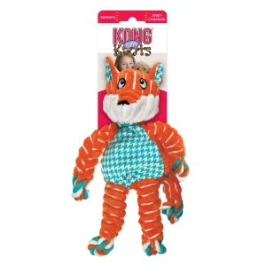 KONG Floppy Knots Fox Dog Toy Multi-Color Small/Medium