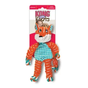 KONG Floppy Knots Fox Dog Toy Small/Medium