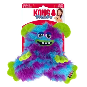 KONG Frizzles Razzle Plush Dog Toy, Medium, Squeaker & Crinkle