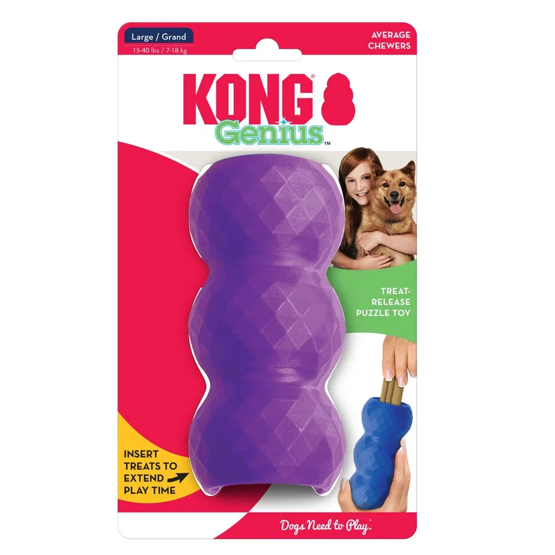 KONG Genius Mike Treat Dispensing Puzzle Dog Toy, Assorted, Large - Image 2