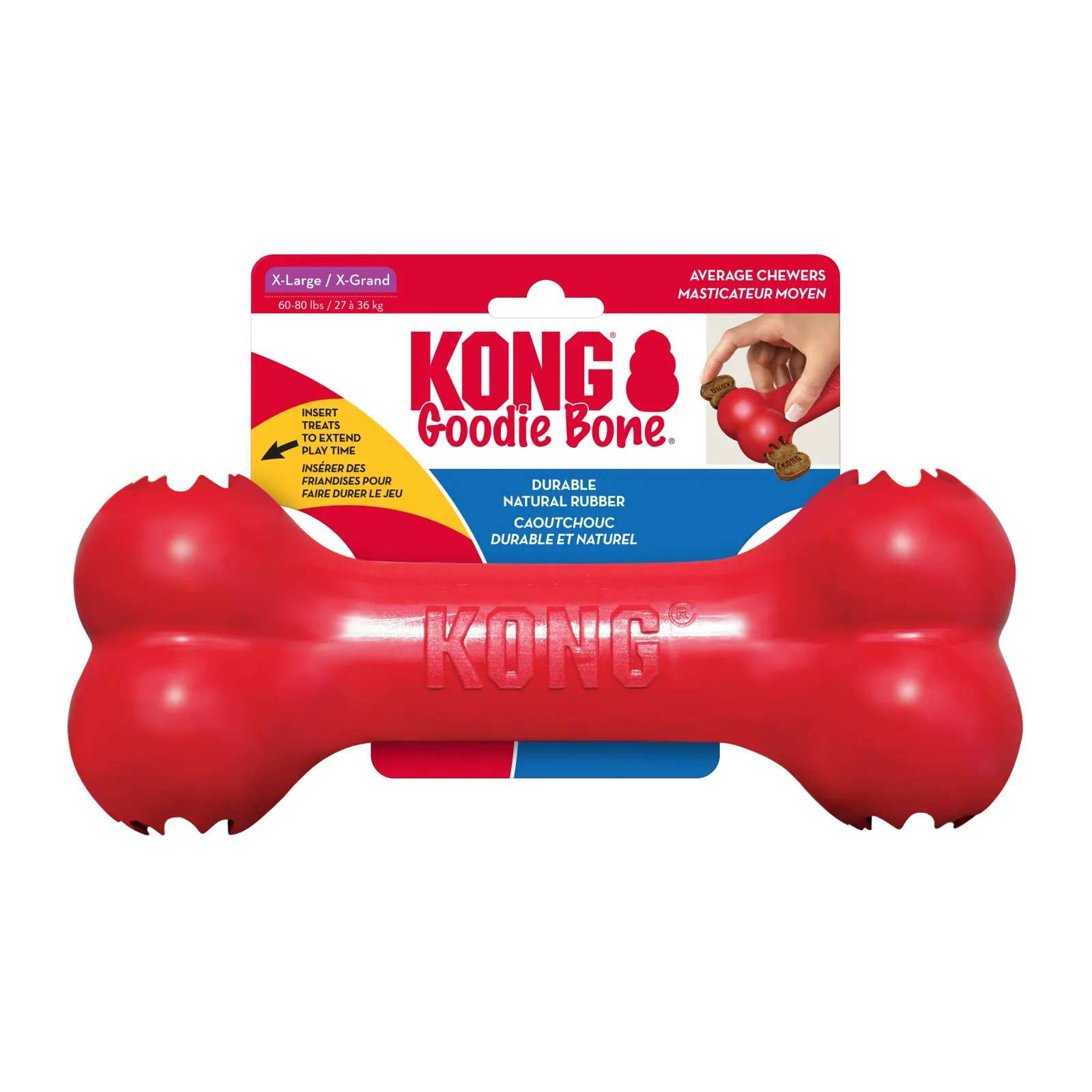 KONG Goodie Bone Dog Toy Red X-Large