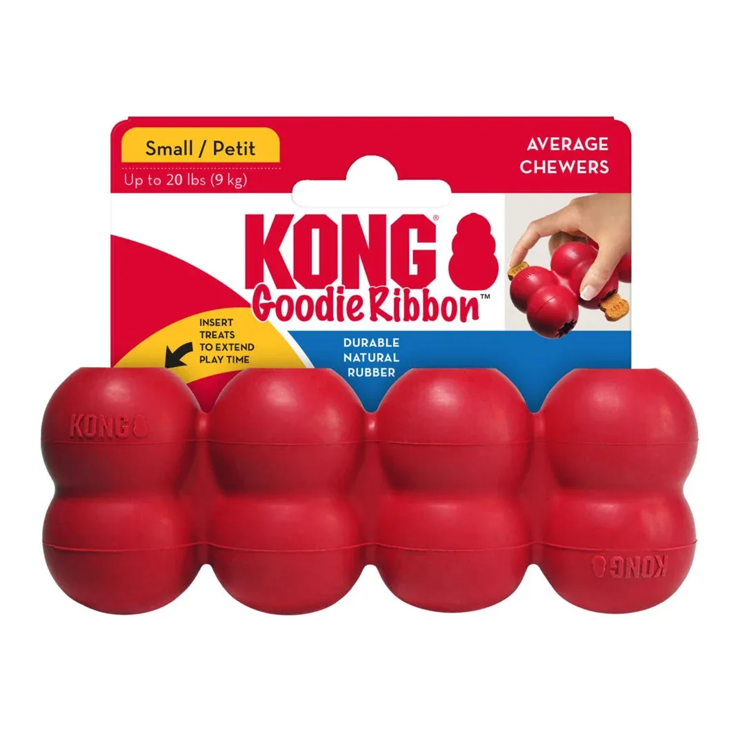 KONG Goodie Ribbon Stuffable Chew Dog Toy, Small