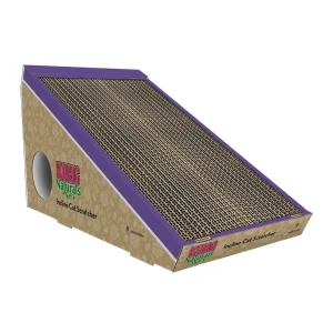 KONG Incline Scratcher with Cat Toy Brown