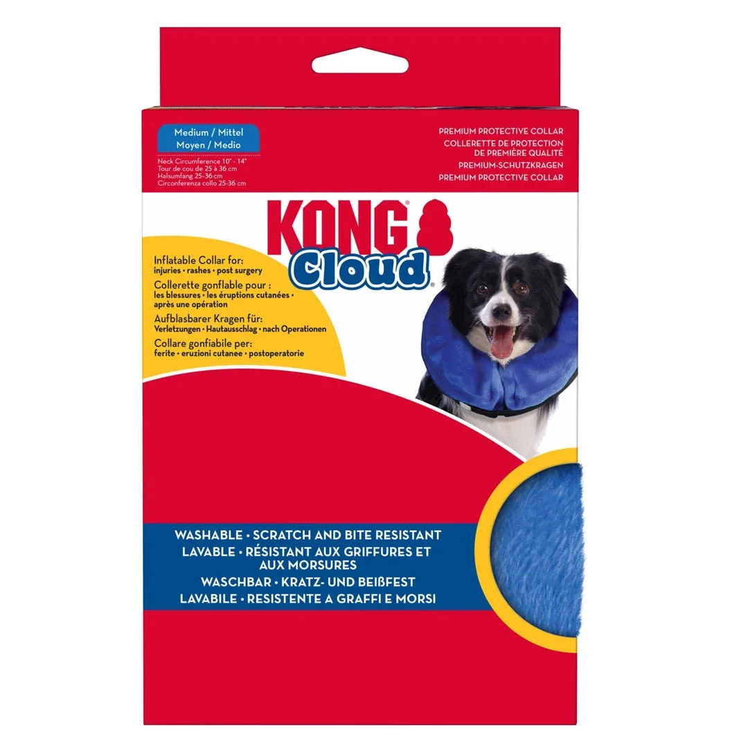 KONG Inflatable E-Dog Collar, Blue Medium - Image 2