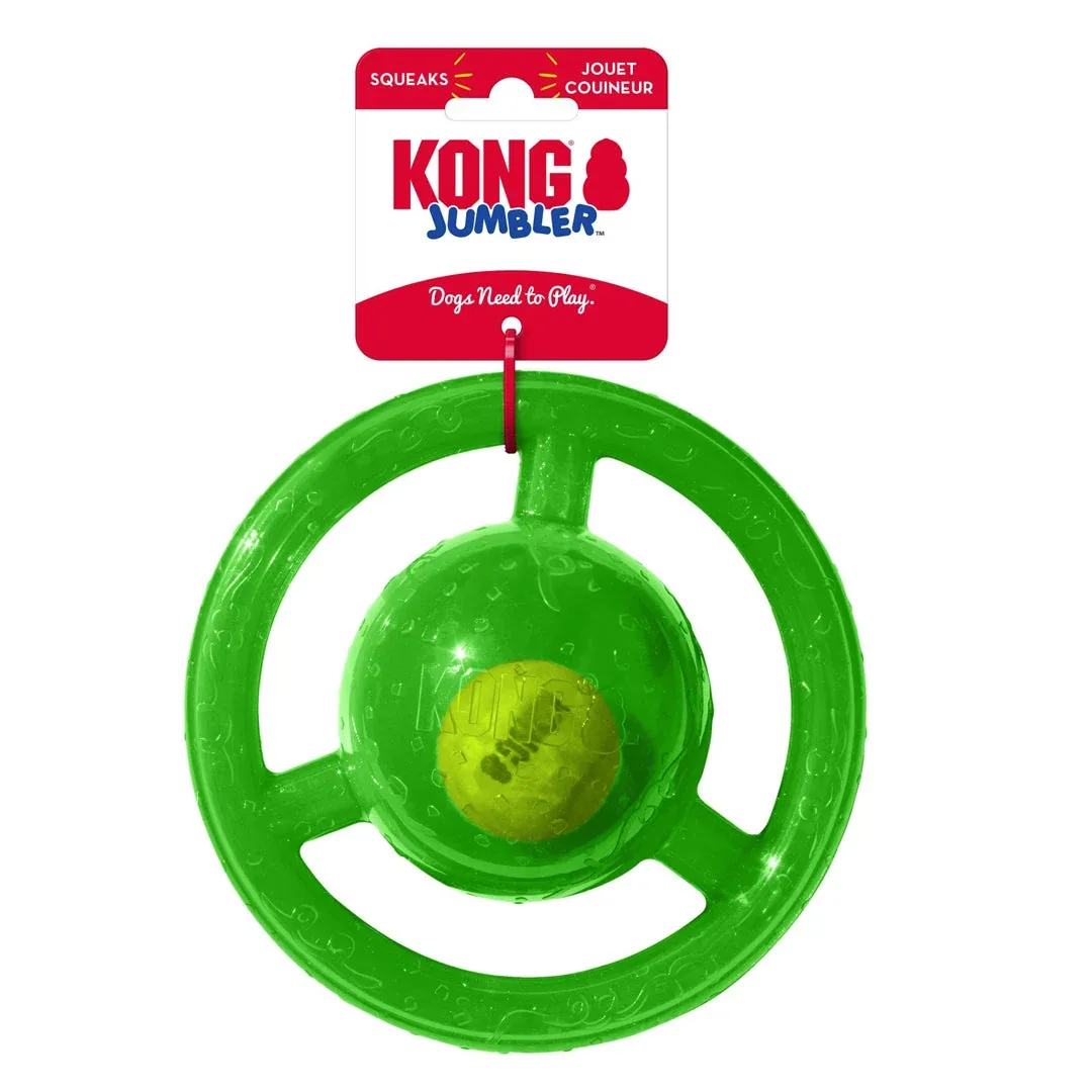 KONG Jumbler Dog Toy Disc Assorted Medium/Large - Image 2