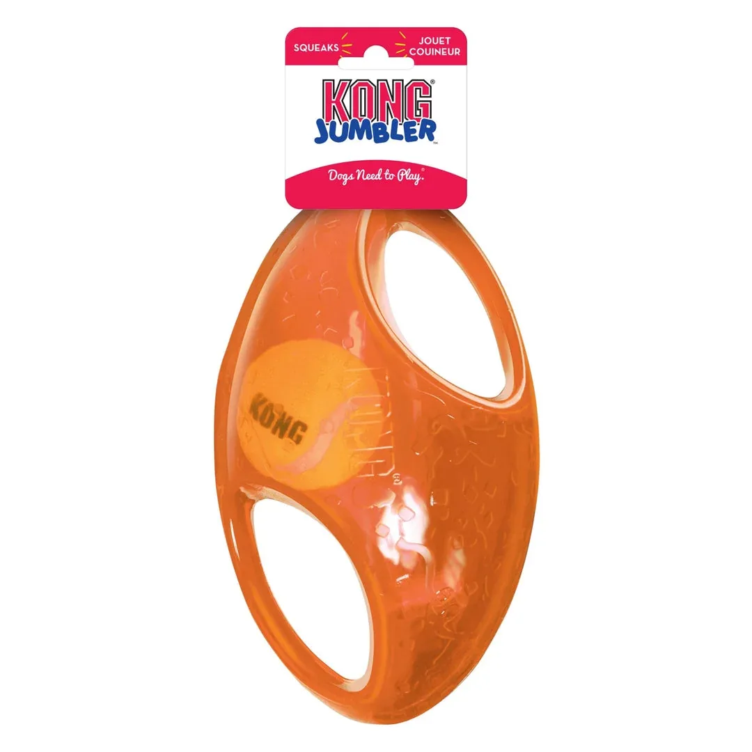 KONG Jumbler Dog Toy Football Assorted Large/X-Large - Image 2