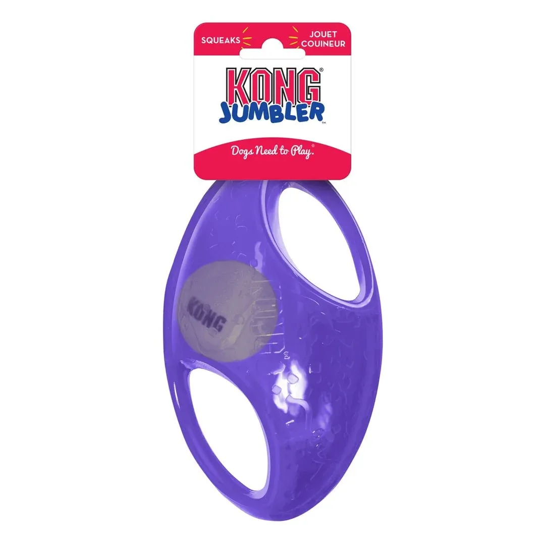 KONG Jumbler Football Dog Toy - Medium/Large - Image 2