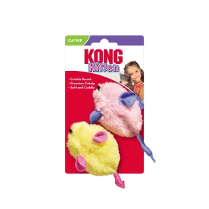 KONG Kitten Mice 2pk Assorted Cat Toy
