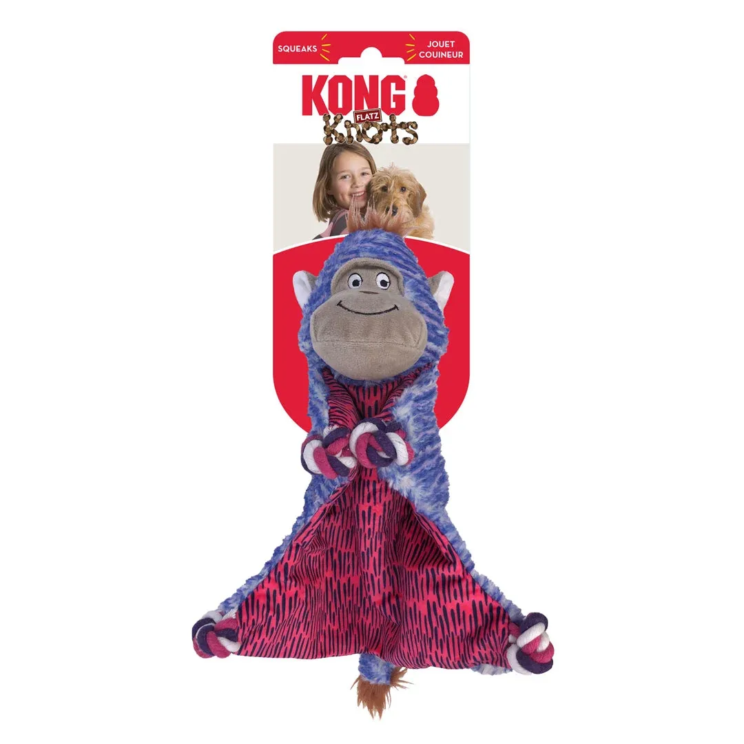 KONG Knots Flatz Dog Toy Monkey Small/Medium