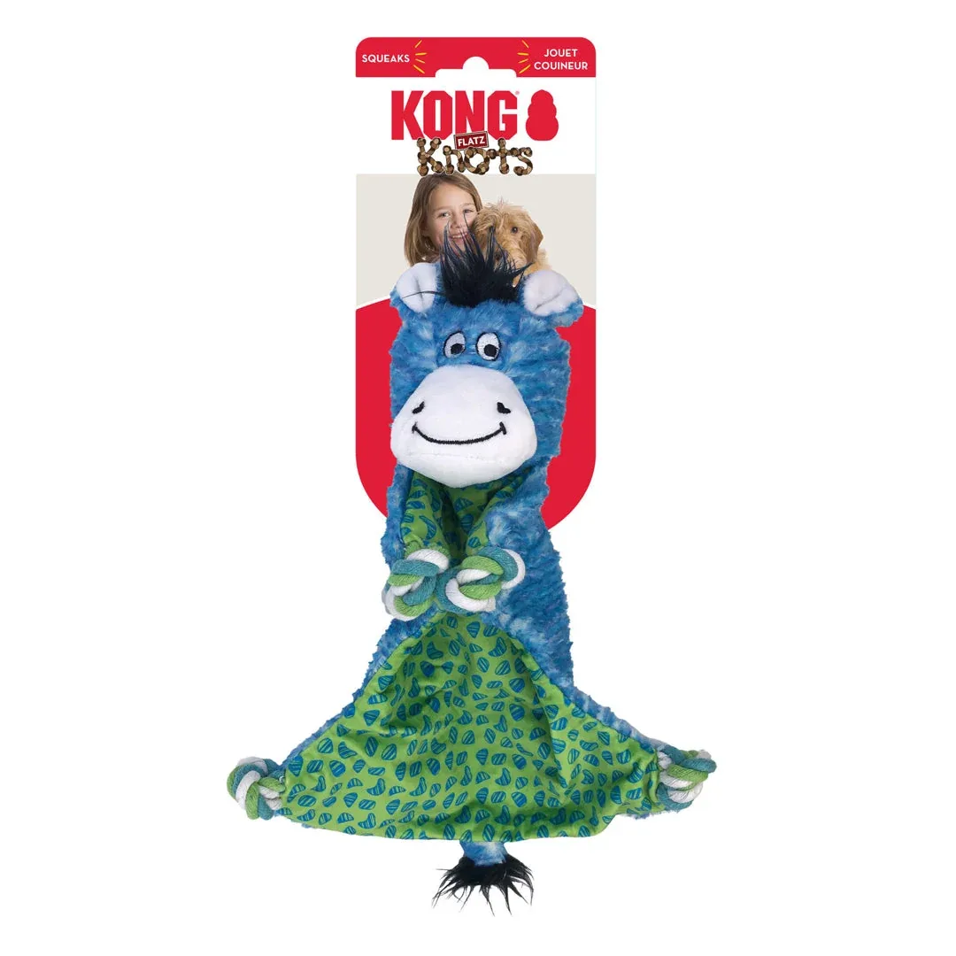 KONG Knots Flatz Dog Toy Zebra Medium/Large