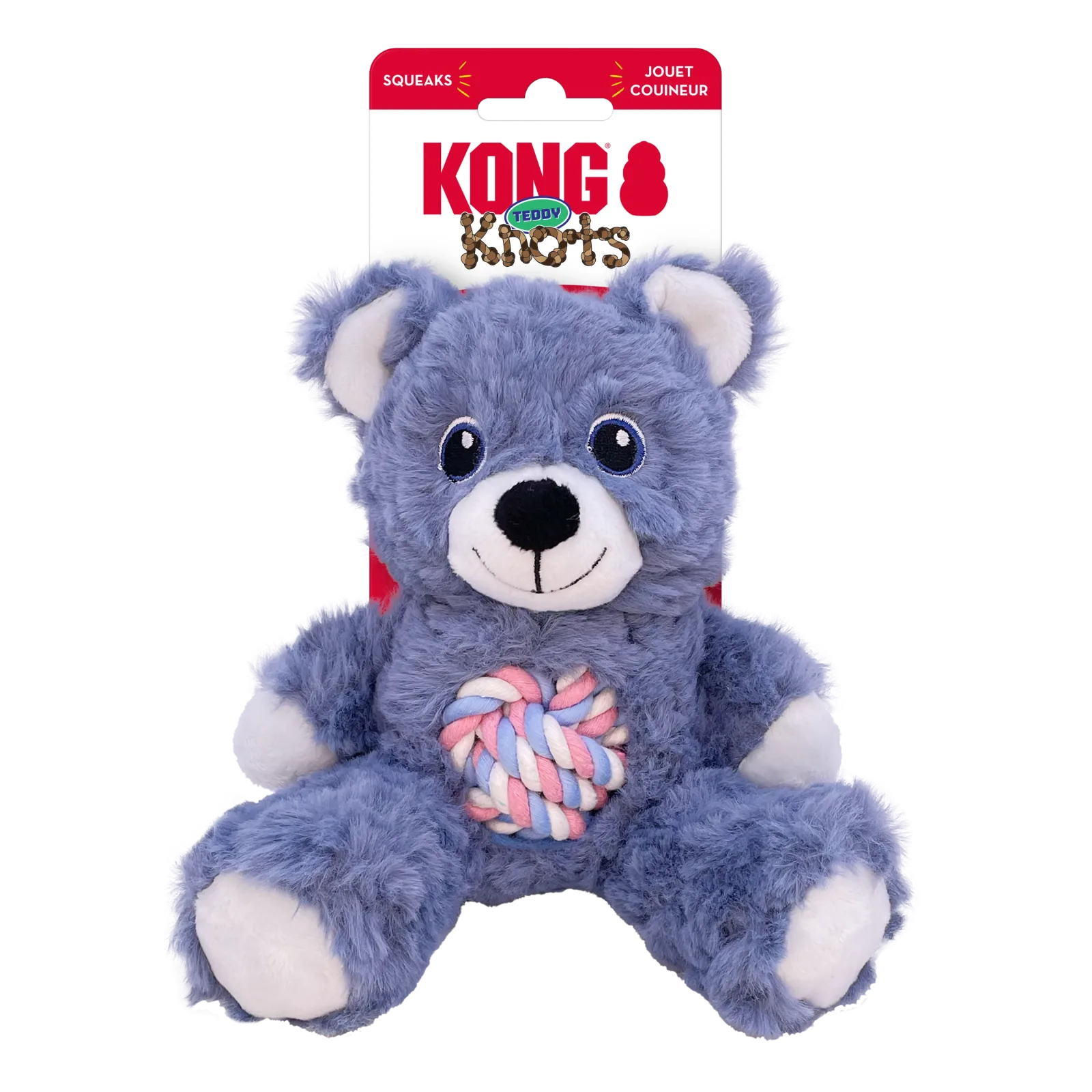 KONG Knots Teddy Dog Toy Assorted Color Small