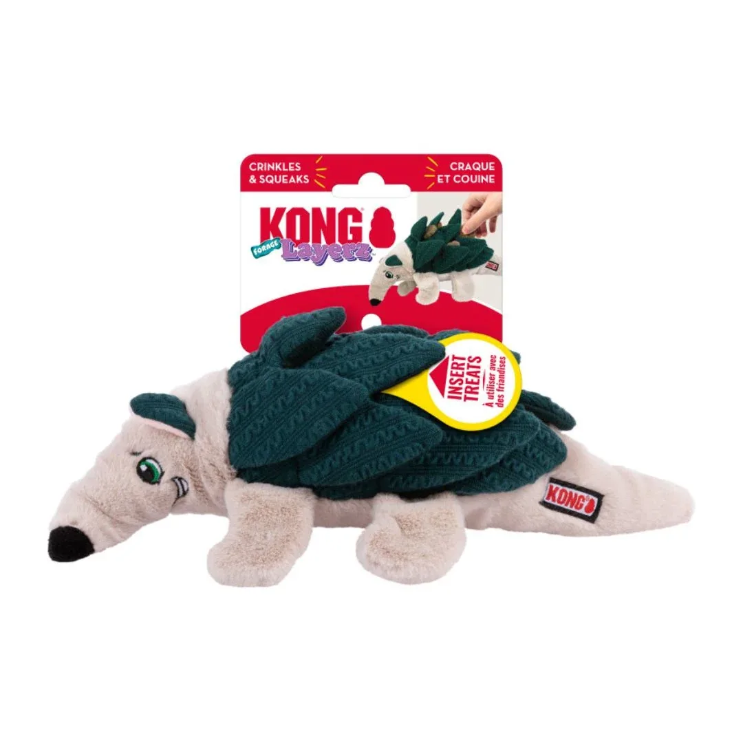 KONG Layerz Forage Dog Toy Armadillo, Medium