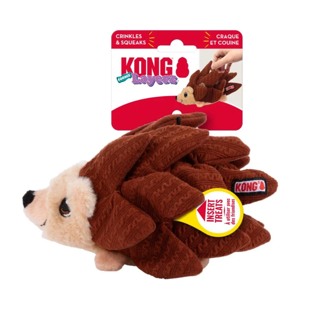 KONG Layerz Forage Dog Toy Hedgehog Medium