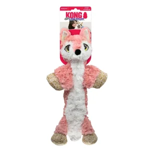 KONG Low Stuff Flopzie Fox Dog Toy - Medium