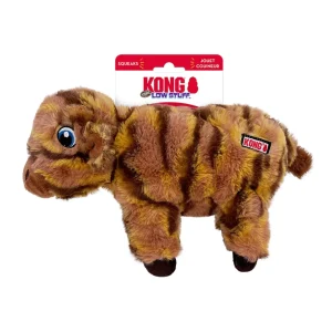 KONG Low Stuff Stripes Cow Dog Toy - Medium