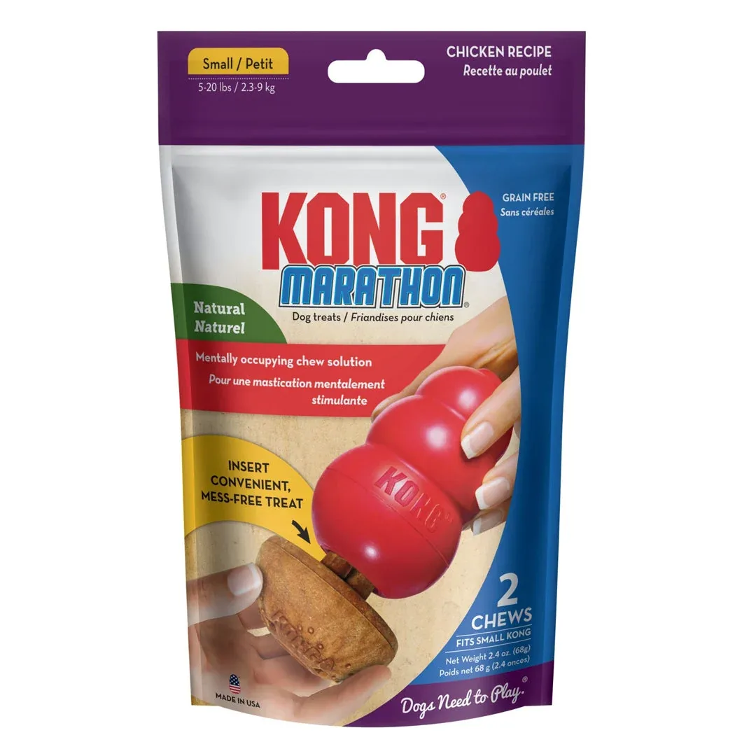 KONG Marathon Dog Treats Chicken 2-Count, Small
