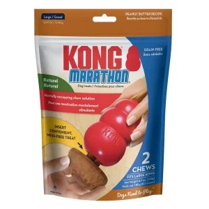 KONG Marathon Dog Treats Peanut Butter 2-Count, Large