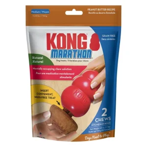 KONG Marathon Dog Treats Peanut Butter 2-Count, Small