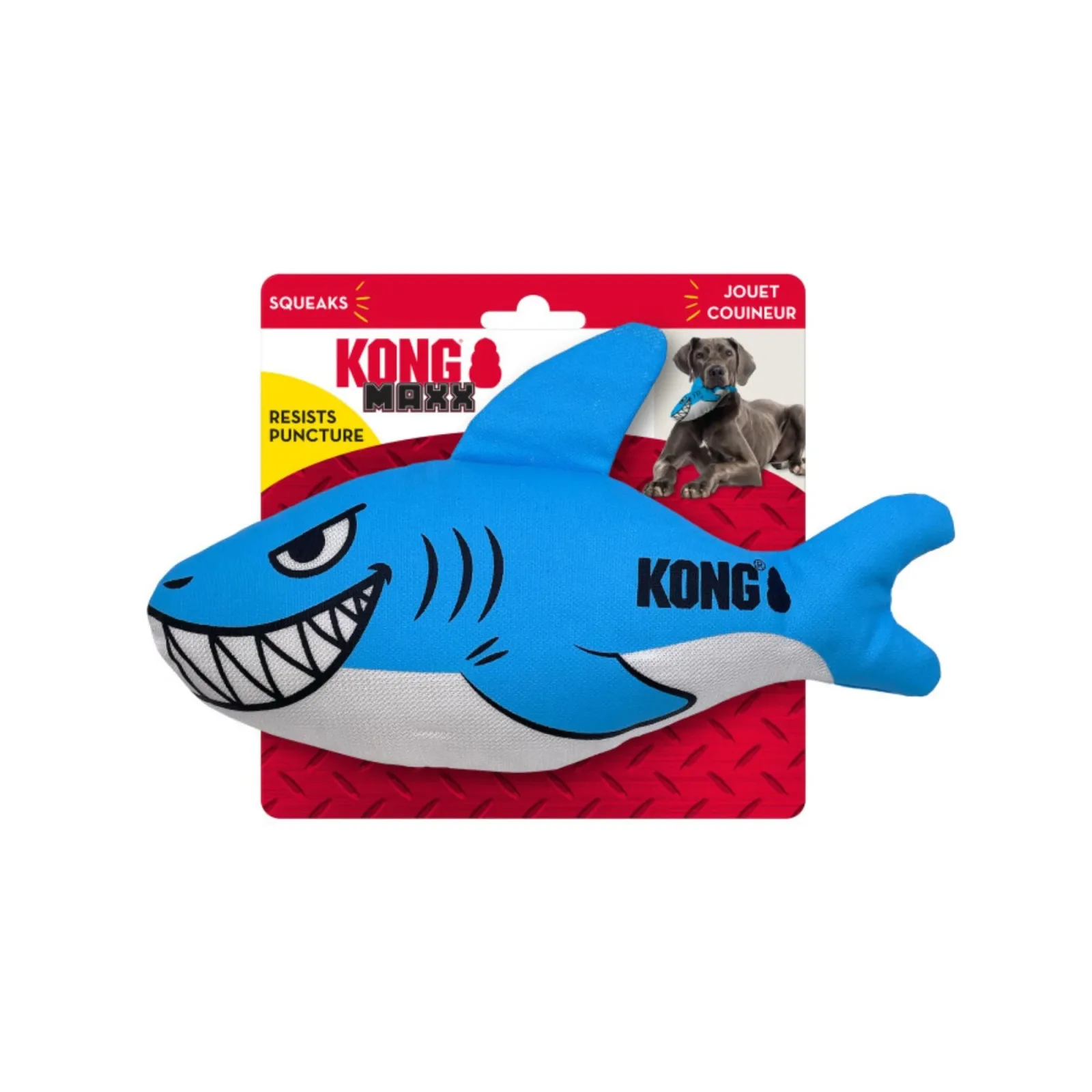 KONG Maxx Friends Dog Toy Shark, Medium