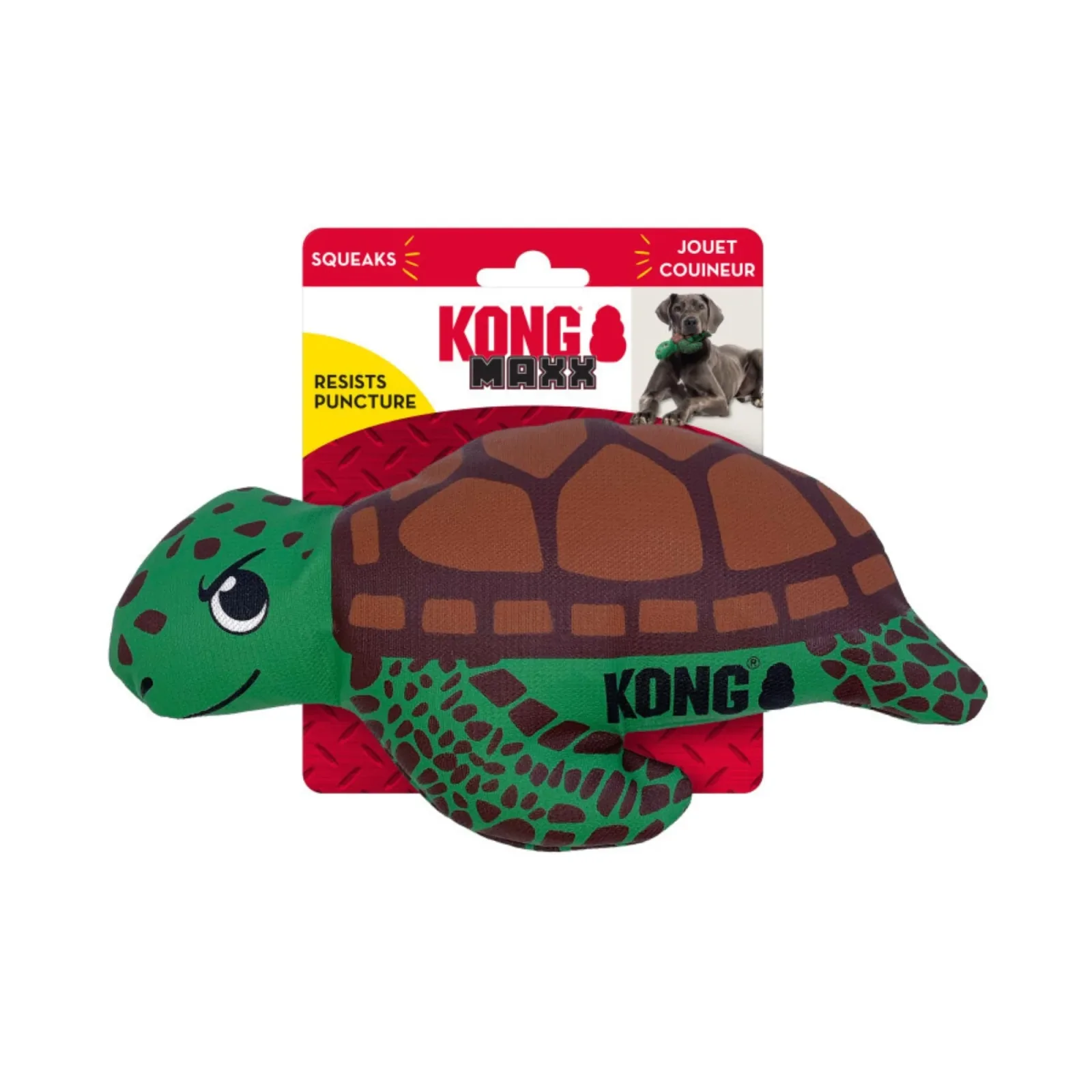 KONG Maxx Friends Dog Toy Turtle, Medium