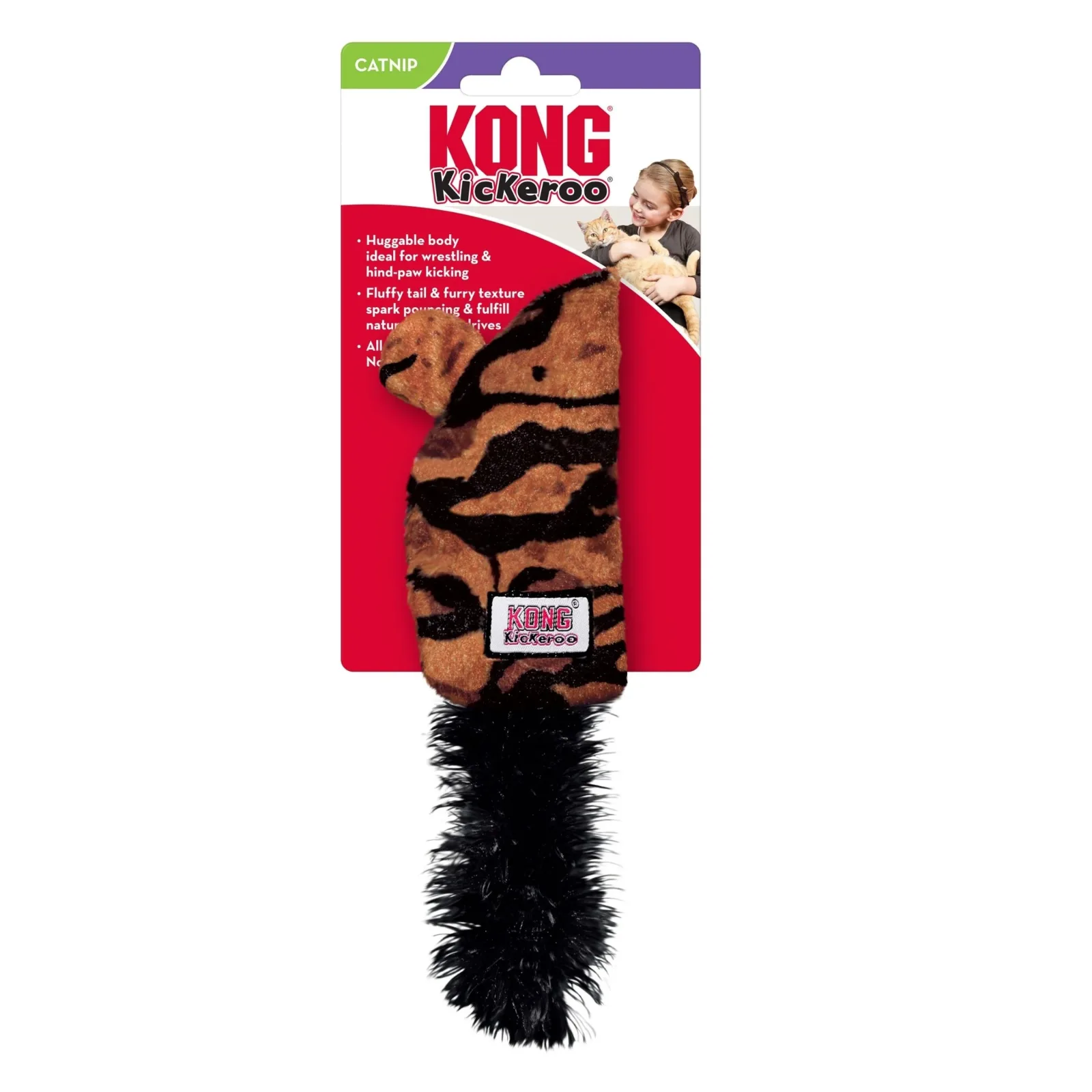 KONG Mouse Kickeroo Plush Catnip Cat Toy Assorted - Image 2