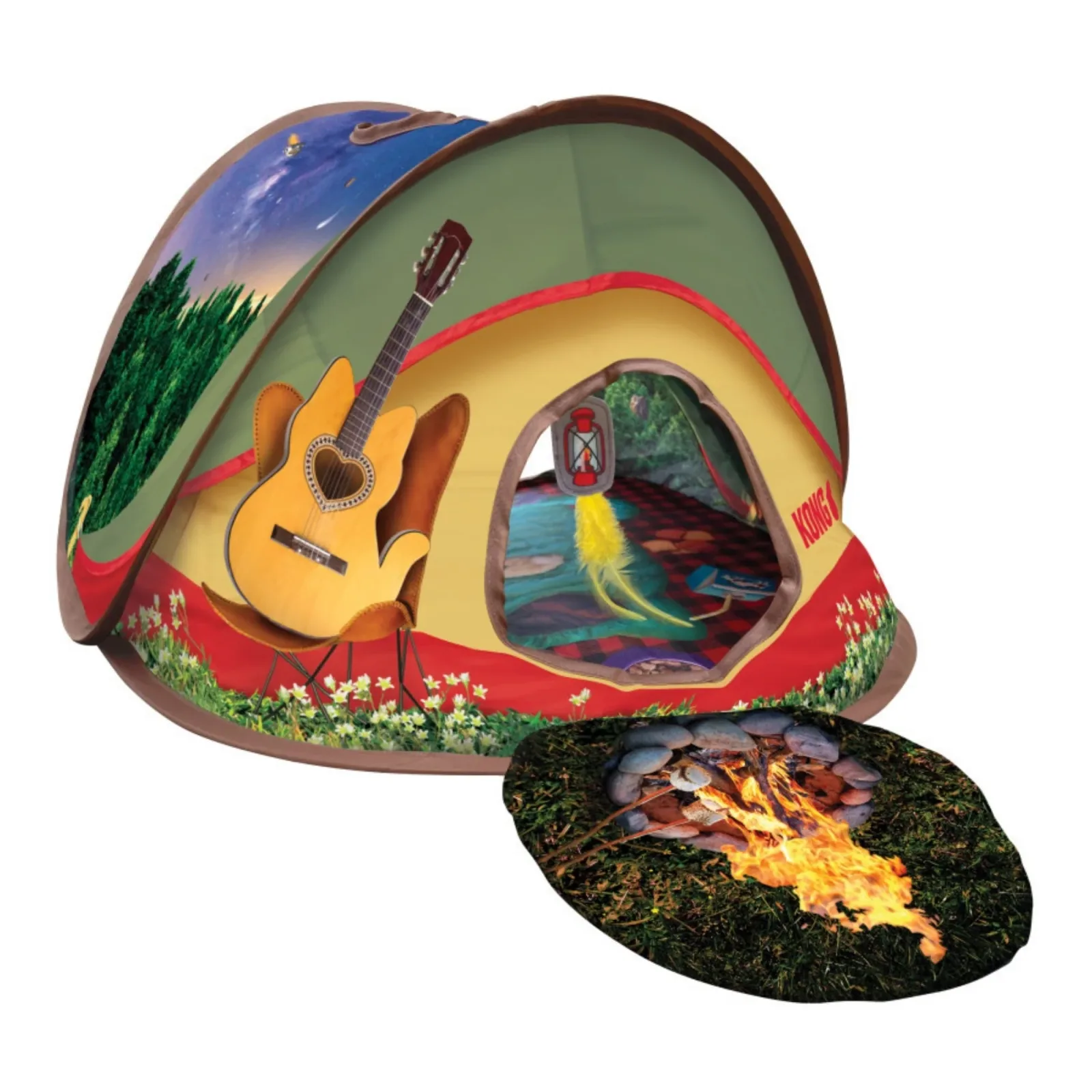 KONG Play Spaces Glamping Tent Cat Toy - Image 2