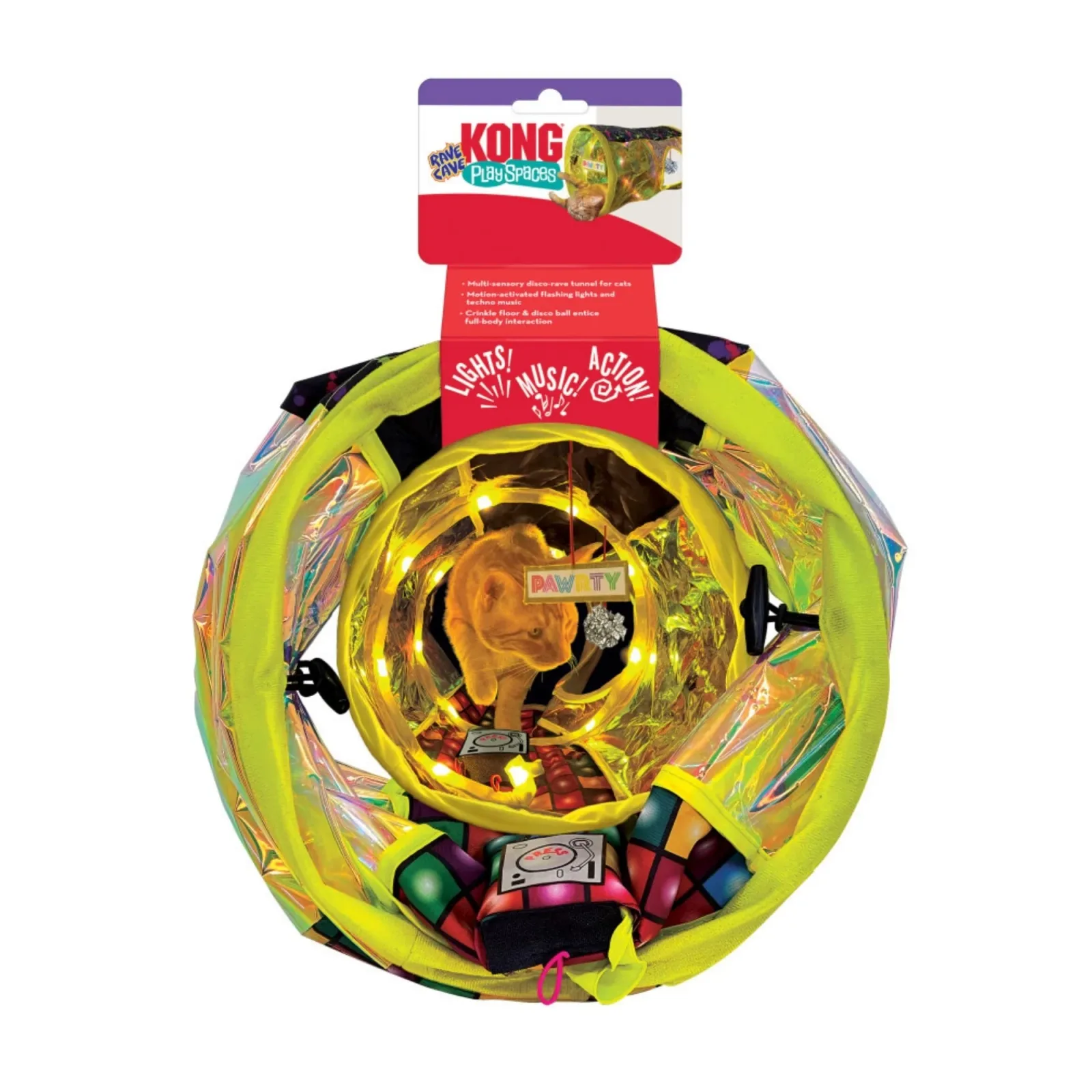 KONG Play Spaces Rave Cave Cat Toy