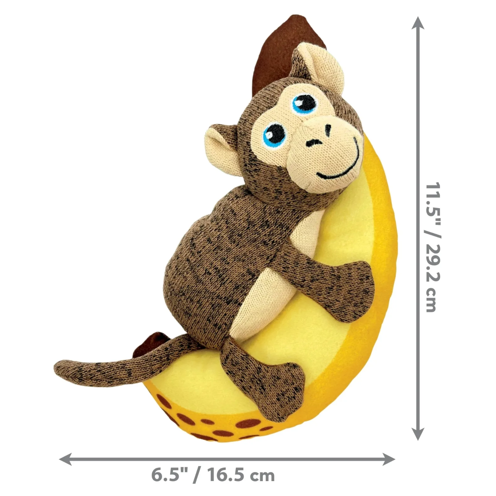 KONG Pull-A-Partz Pals Dog Toy Monkey, Medium - Image 2